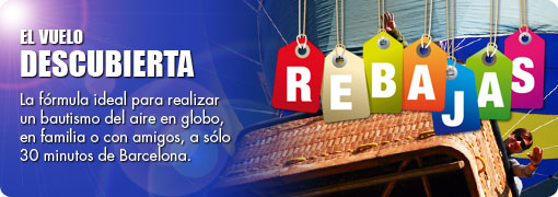 oferta promo rebajas vuelo en globo
